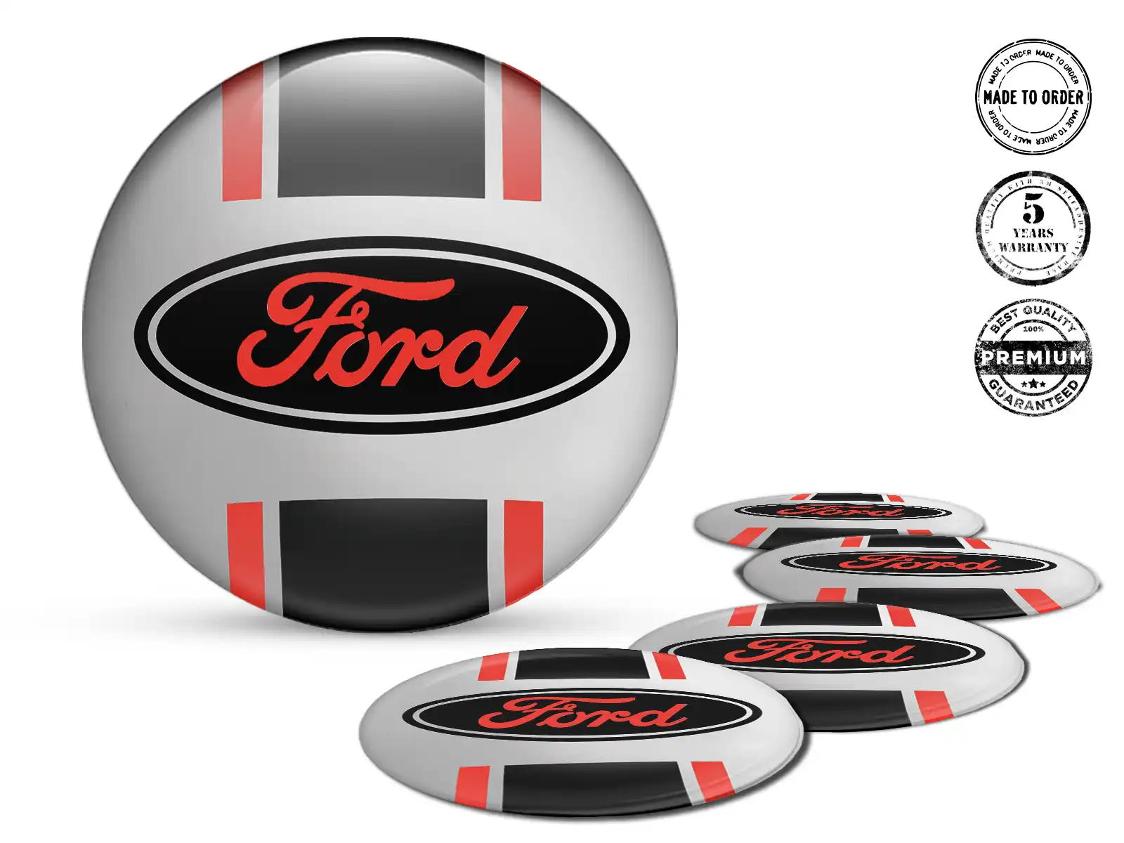 Ford Édition Décalques Roues Kit Badges Silicone